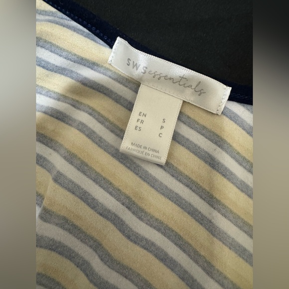 YELLOW NAVY & WHITE STRIPED BODYSUIT - Picture 3 of 3